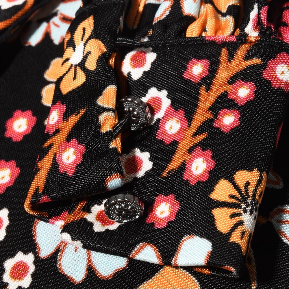 70s Long loose Sleeve Mini Dress - Picture 6 of 7